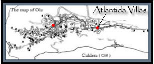 Map of Oia Santorini